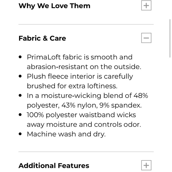 Primaloft Thermastretch Fleece Tights - Picture 3 of 6